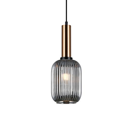Lampa wisząca Antiola PND-5588-1M-BRO+SG oprawa w kolorze mosiądzu ITALUX