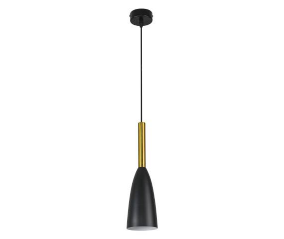 Lampa wisząca Solin LP-181/1P BK/GD oprawa w kolorze czerni i złota LIGHT PRESTIGE
