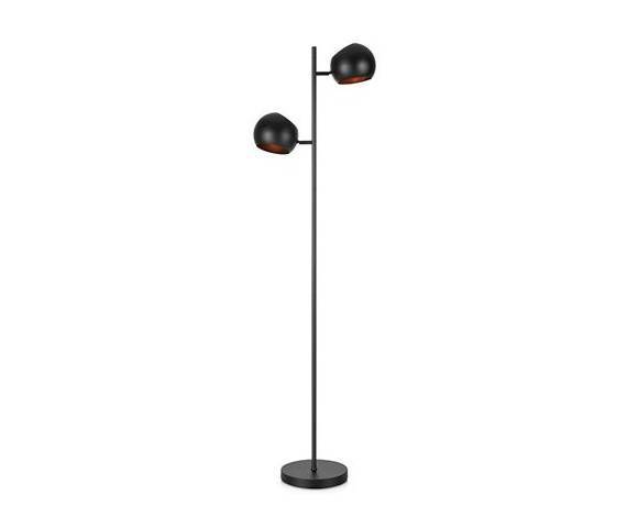 Lampa podłogowa Edgar 107741 Markslojd podwójna oprawa w kolorze czarnym