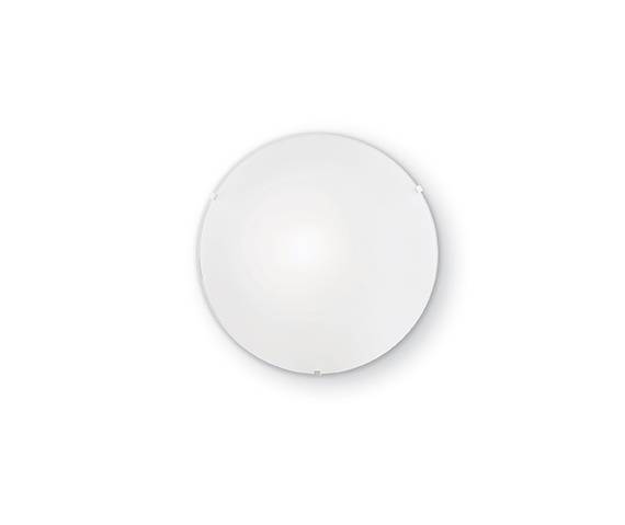 Plafon Simply PL1 007960 Ideal Lux uniwersalna oprawa z białego szkła