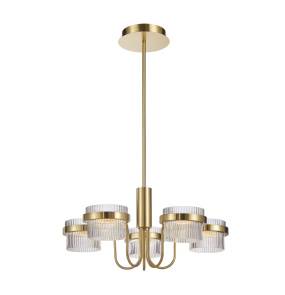 Żyrandol Tiara PND-77362-5-40W-GD oprawa w kolorze złotym ITALUX