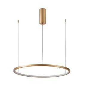 Lampa wisząca Vinola PND-56135B-080RPP-GD-3KS4K-TRDIMM oprawa w kolorze złotym ITALUX