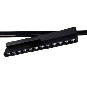 Micro11 N0005Z lampa liniowa obrotowa łamana Zigbee 18W 2700-5000K do szynoprzewodu magnetycznego czarna MAXLIGHT
