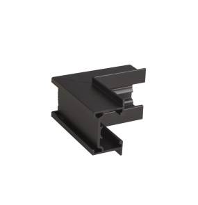 Micro11 NT0014 łącznik 90° ściana/sufit czarny do szyn podtynkowych sprężynowych MAXLIGHT