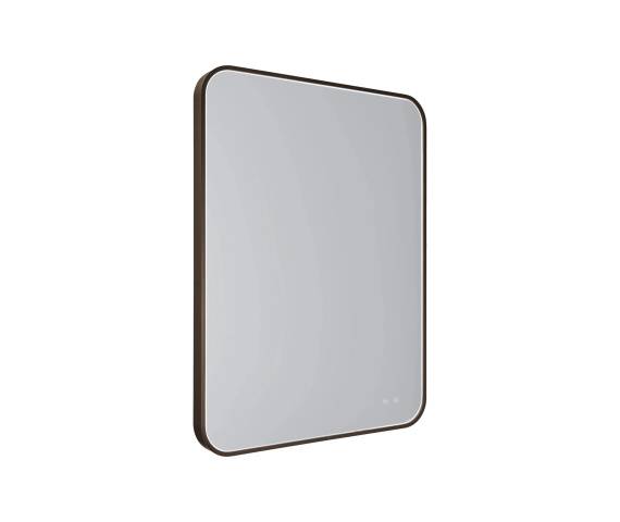 Lustro podświetlane MIRROR W0385 oprawa w kolorze brązowym MAXLIGHT