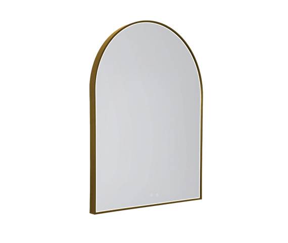 Lustro podświetlane MIRROR W0386 oprawa w kolorze złotym MAXLIGHT