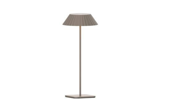 Zewnętrzna lampa stołowa MUFFIN T0065 oprawa w kolorze beżowym MAXLIGHT