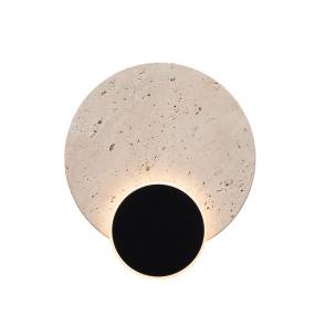 Kinkiet TRAVERTINO W0395 oprawa w kolorze czarnym MAXLIGHT