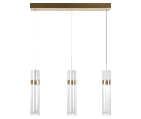 Lampa wisząca AMBIENTE 3 LP-1510/3L GD LED CCT oprawa w kolorze złotym Light Prestige