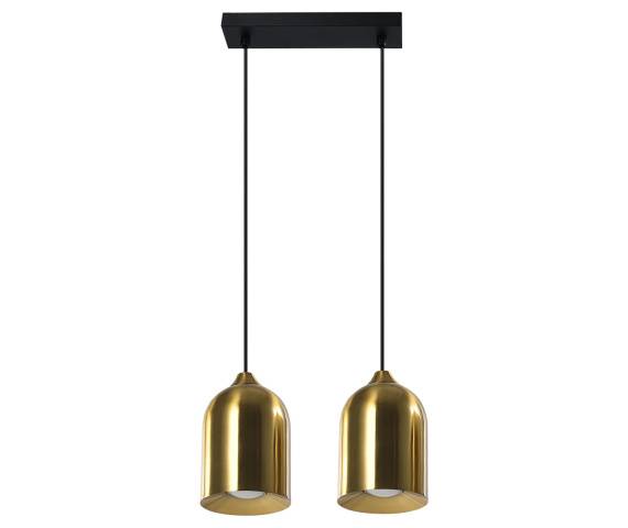 Lampa wisząca NILO LP-0110/2L GD oprawa w kolorze złotym Light Prestige