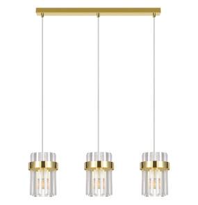 Lampa wisząca VETRO LP-2910/3L GD oprawa w kolorze złotym Light Prestige