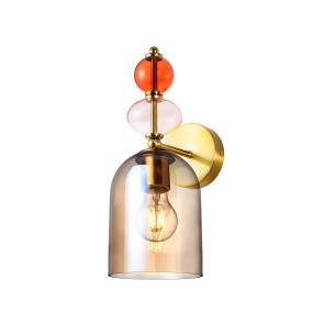 Kinkiet TROPEA LP-2004/1W AM oprawa w kolorze bursztynowym Light Prestige