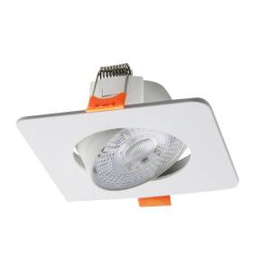 Oczko podtynkowe PLUS LP-1506/1RS WH Square oprawa w kolorze białym Light Prestige