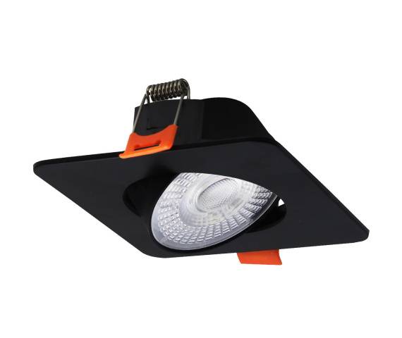 Oczko podtynkowe PLUS LP-1506/1RS BK Square oprawa w kolorze czarnym Light Prestige