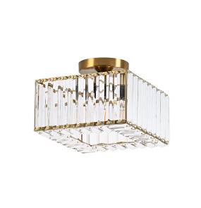 Plafon VETRO LP-2910/1C GD square oprawa w kolorze złotym Light Prestige