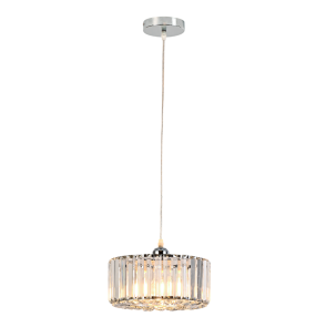 Lampa wisząca VETRO LP-2910/1P CH round oprawa chromowana Light Prestige