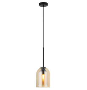 Lampa wisząca ELARIS LP-8103/1P AM oprawa w kolorze bursztynowym Light Prestige