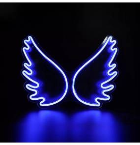 Lampa dekoracyjna neon WINGS FM-WN95 oprawa w kolorze niebieskim ZUMA LINE