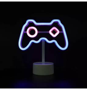Lampa stołowa NEON GAMEPAD FM-NB09 oprawa w kolorze niebieskim ZUMA LINE