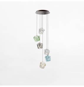 Lampa wisząca MD3350A-6BL/MIX oprawa wielokolorowa ZUMA LINE