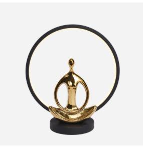 Lampa stołowa YOGA ED81F134U oprawa czarno-złota ZUMA LINE