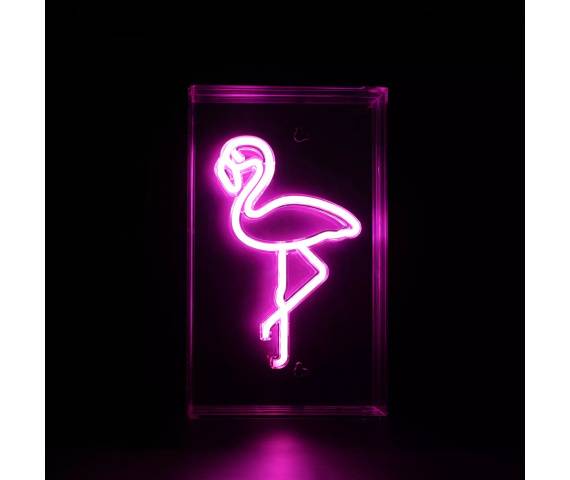 Lampa stołowa NEON FLAMINGO FM-WN33 oprawa w kolorze różowym ZUMA LINE