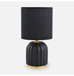 Lampa stołowa HS8723-BL oprawa czarno-złota ZUMA LINE