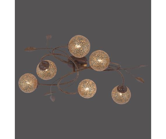 Lampa sufitowa GRETA 6398-48 oprawa w kolorze złotym ZUMA LINE by Paul Neuhaus