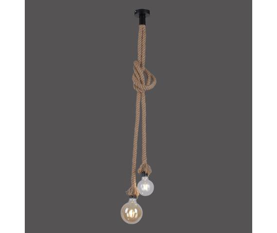 Lampa wisząca ROPE 15482-18 oprawa w kolorze brązowym ZUMA LINE by Paul Neuhaus