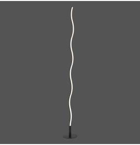 Lampa podłogowa WAVE 15168-18 oprawa w kolorze czarnym ZUMA LINE by Paul Neuhaus