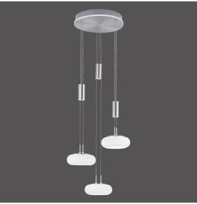 Lampa wisząca Q-ETIENNE 2078-55 oprawa w kolorze srebrnym ZUMA LINE by Paul Newhaus
