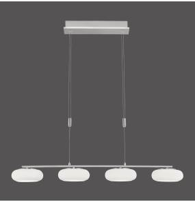 Lampa wisząca Q-ETIENNE 2079-55 oprawa w kolorze srebrnym ZUMA LINE by Paul Newhaus