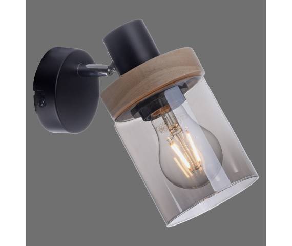 Kinkiet PASQUAL 11311-18 oprawa w kolorze czarnym ZUMA LINE by Paul Neuhaus