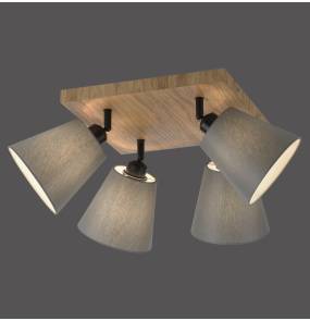 Lampa sufitowa GREEM MICHEL oprawa drewniana ZUMA LINE by Paul Neuhaus