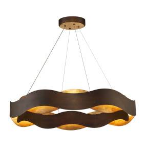 Żyrandol Vaughan oprawa w kolorze brązu QN-VAUGHAN-P-L-BRZ-GD QUINTIESSE