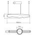 qn horizon led lp 140 teak size