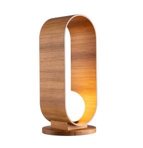 Lampa stołowa Sfera oprawa w kolorze drewnianym QN-SFERA-TL-L-TEAK QUINTIESSE 