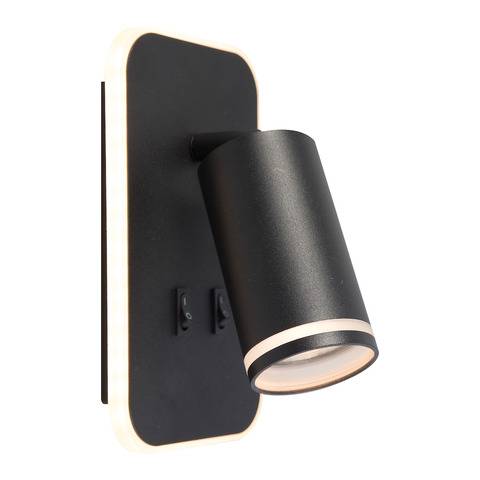 Kinkiet PIPE RING ML2081 oprawa w kolorze czarnym MILAGRO