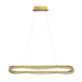 Lampa wisząca PRECIOSA ML1868 oprawa w kolorze złotym MILAGRO