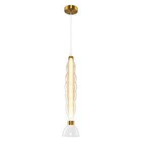Lampa wisząca LUCCO ML1416 oprawa w kolorze bursztynowym MILAGRO