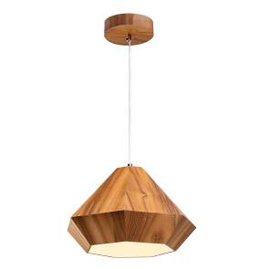 Lampa wisząca Diamond oprawa w kolorze drewna QN-DIAMOND-P-S-TEAK QUINTIESSE