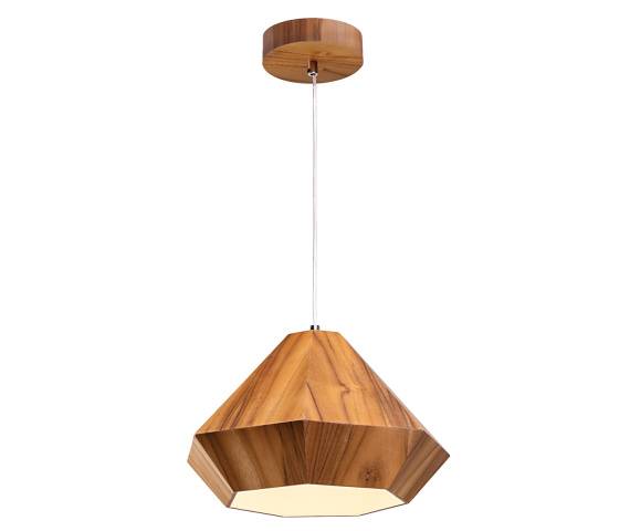 Lampa wisząca Diamond oprawa w kolorze drewna QN-DIAMOND-P-S-TEAK QUINTIESSE