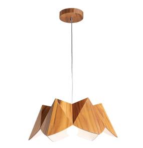 Lampa wisząca Physalis oprawa w kolorze drewna QN-PHYSALIS-P-M-TEAK QUINTIESSE