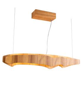 Lampa wisząca Horizon oprawa w kolorze drewna QN-HORIZON-LED-LP-100-TEAK QUINTIESSE