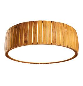 Plafon Barrel oprawa w kolorze drewna QN-BARREL-F-LED-50-TEAK QUINTIESSE