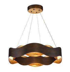 Żyrandol Vaughan oprawa w kolorze brązu QN-VAUGHAN-P-M-BRZ-GD QUINTIESSE