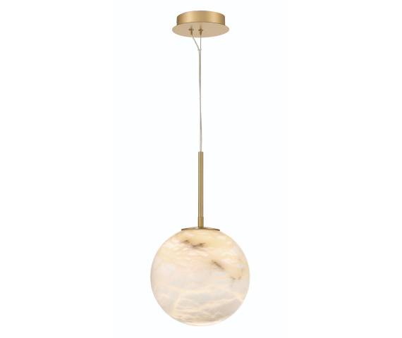 Lampa wisząca Vaughan oprawa w kolorze złota QN-KEPLER-1P-M-BG QUINTIESSE
