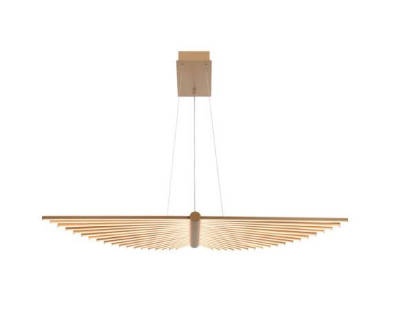 Lampa wisząca Seraph oprawa w kolorze złotym QN-SERAPH-LP-L-BG QUINTIESSE