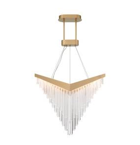 Lampa wisząca Vivien oprawa w kolorze złotym QN-VIVIEN-P-L-BG QUINTIESSE