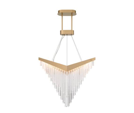 Lampa wisząca Vivien oprawa w kolorze złotym QN-VIVIEN-P-L-BG QUINTIESSE
